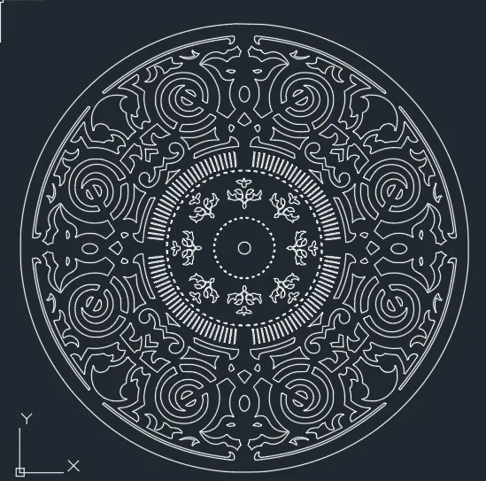Premium circle dxf file download