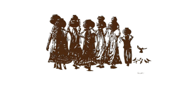 Rajasthani Landscape (Rajasthani people) picture dxf file