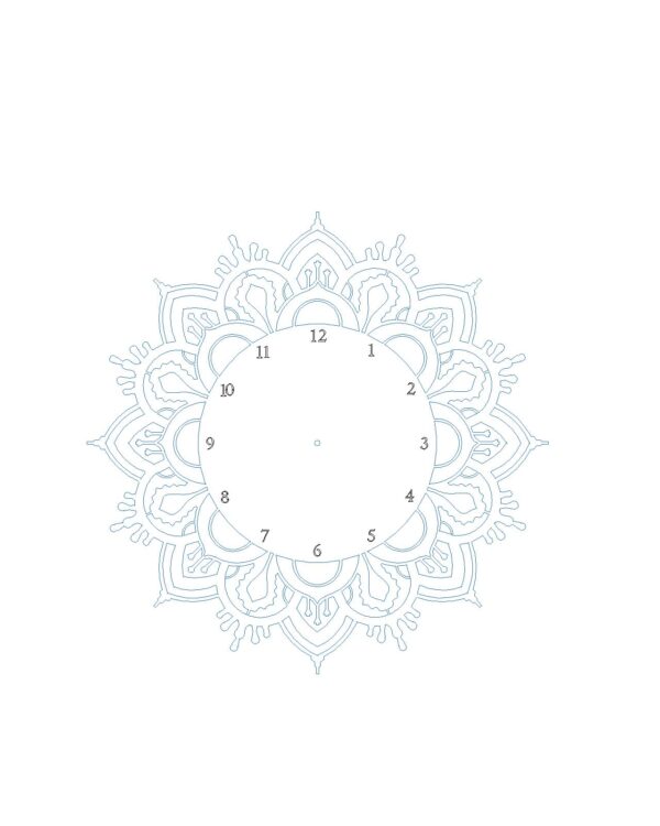 Wall Clock Design Dxf