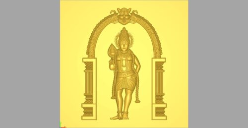 Kartikey or Murugan - 3D (Pack of 1 Artcam file for CNC router)