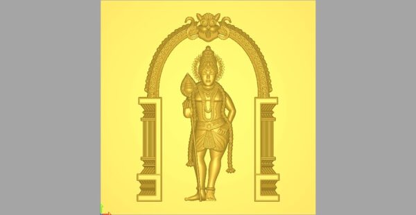 Kartikey or Murugan - 3D (Pack of 1 Artcam file for CNC router)