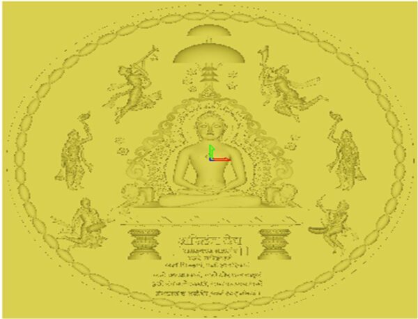 Shree Mahaveer-3D engraving (Pack of 1 Artcam file for CNC router)