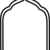 Mehrab or Front Border of temple-Type-1 (Pack of 28 CDR files for CNC & Laser)
