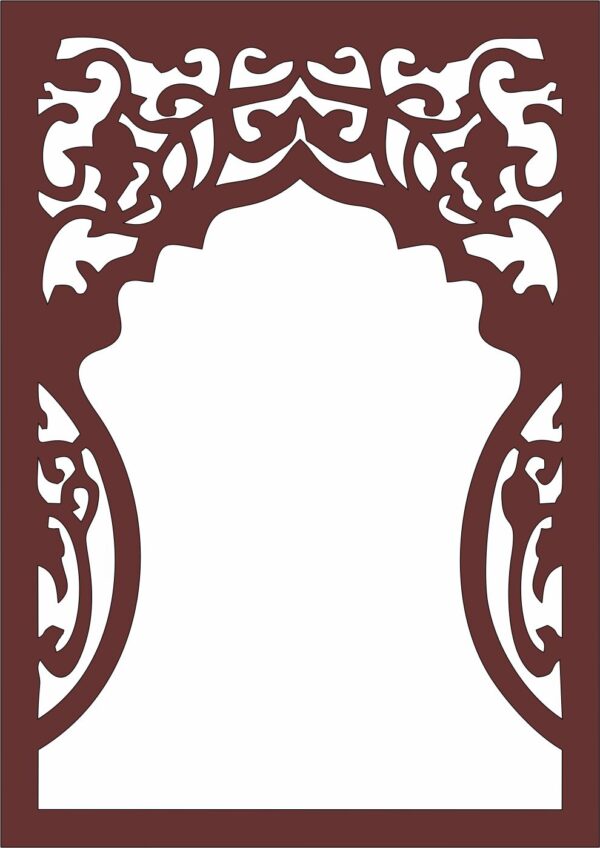 Mehrab or Front Border of temple-Type-1 (Pack of 28 CDR files for CNC & Laser)