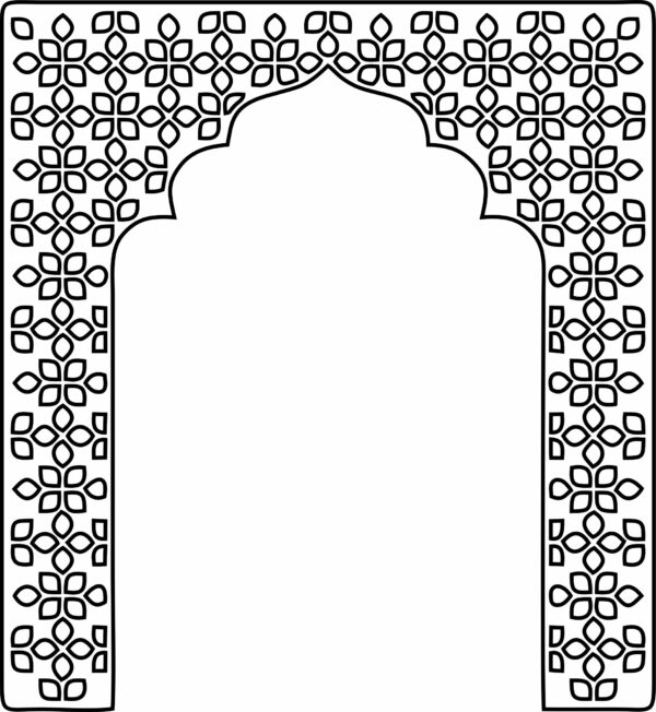 Mehrab or Front Border of temple-Type-1 (Pack of 28 CDR files for CNC & Laser)