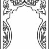 Mehrab or Front Border of temple-Type-1 (Pack of 28 CDR files for CNC & Laser)