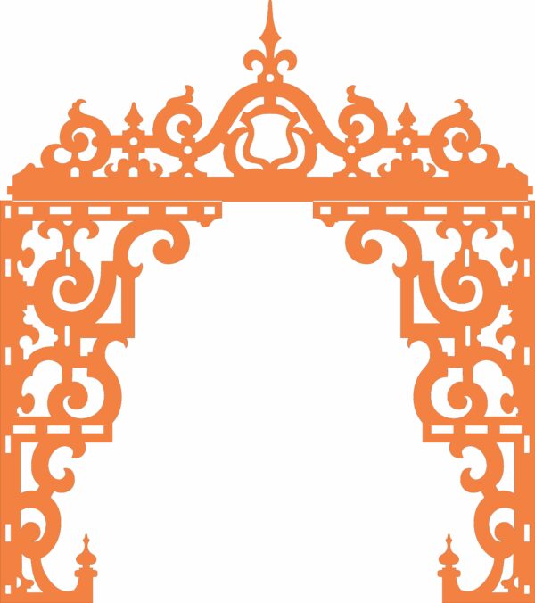 Mehrab or Front Border of temple-Type-1 (Pack of 28 CDR files for CNC & Laser)