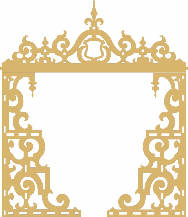 Mehrab or Front Border of temple-Type-1 (Pack of 28 CDR files for CNC & Laser)