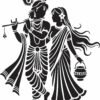 Shree Radha Krishna (Pack of 5 CDR Designs for CNC & Laser Cutting)