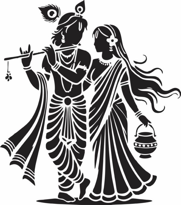Shree Radha Krishna (Pack of 5 CDR Designs for CNC & Laser Cutting)