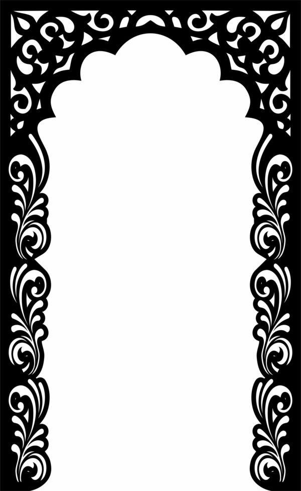 Mehrab or Front Border of temple-Type-1 (Pack of 28 CDR files for CNC & Laser)