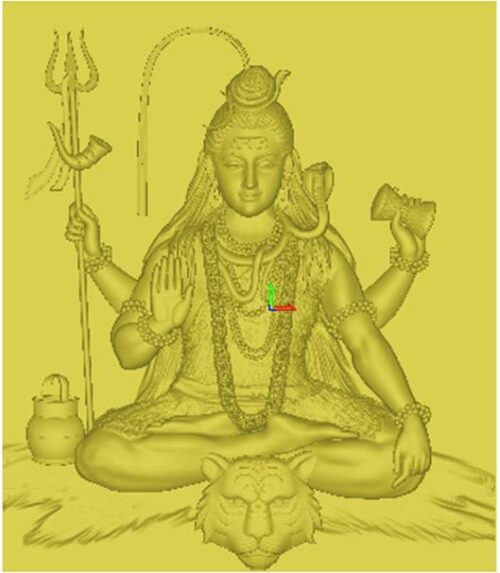 Shivji or Mahadev - 3D (Pack of 7 Artcam files for CNC router)