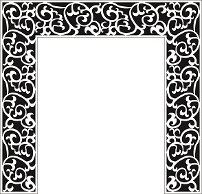 Mehrab or Front Border of temple-Type-1 (Pack of 28 CDR files for CNC & Laser)