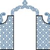 Mehrab or Front Border of temple-Type-1 (Pack of 28 CDR files for CNC & Laser)