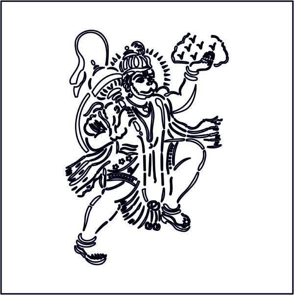 Shree Hnumanji or Bajrangbali or Anjney (60 CDR vector files)