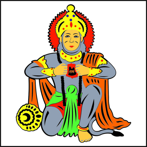 Shree Hnumanji or Bajrangbali or Anjney (60 CDR vector files)