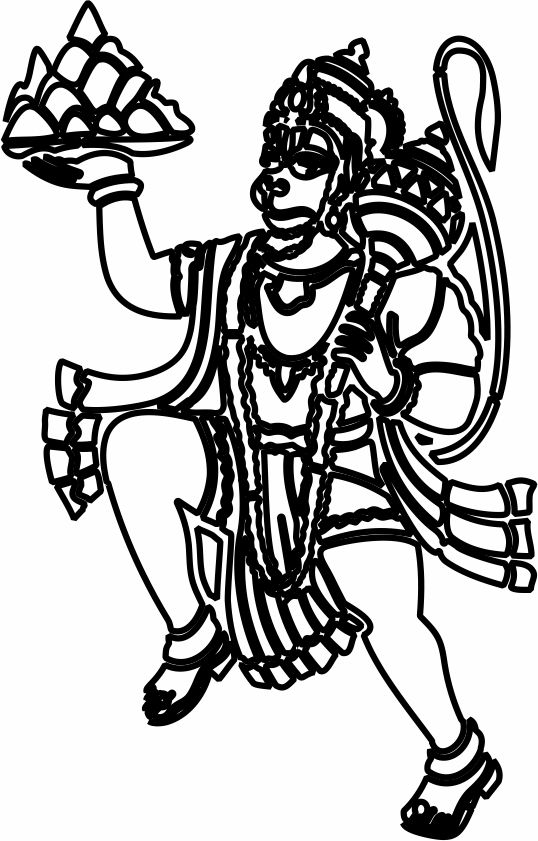 Shree Hnumanji or Bajrangbali or Anjney (60 CDR vector files)