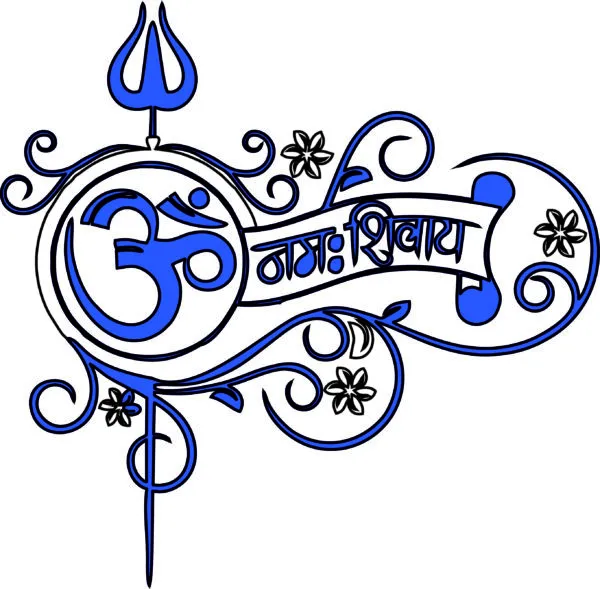 OM Namah Shivay (Ready to cut dxf & CDR file)