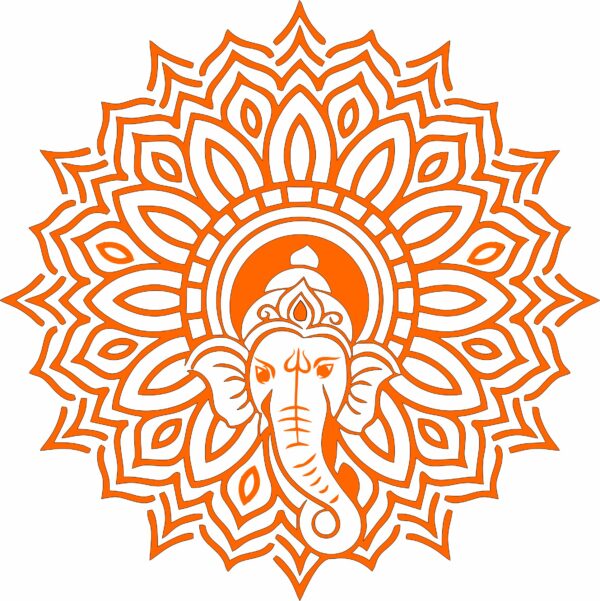 Shree Ganesh with mandala